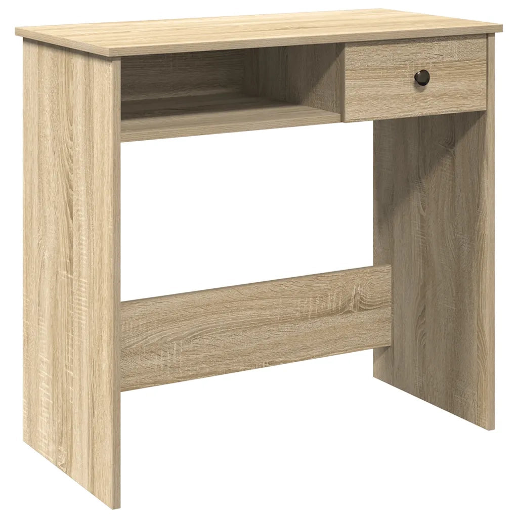 Scrivania | Tavolo da Ufficio Rovere Sonoma 80x40x75 cm in Legno Multistrato