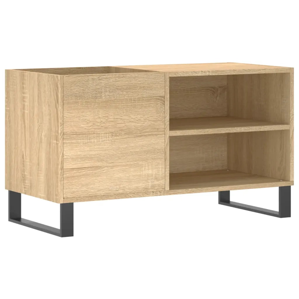 Mobile Porta Dischi Rovere Sonoma 85x38x48 cm Legno Multistrato 831711