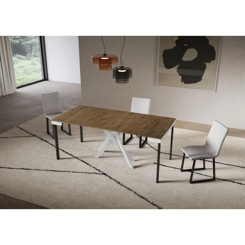 Consolle allungabile 90x40/196 cm Saki Small Evolution - Noce