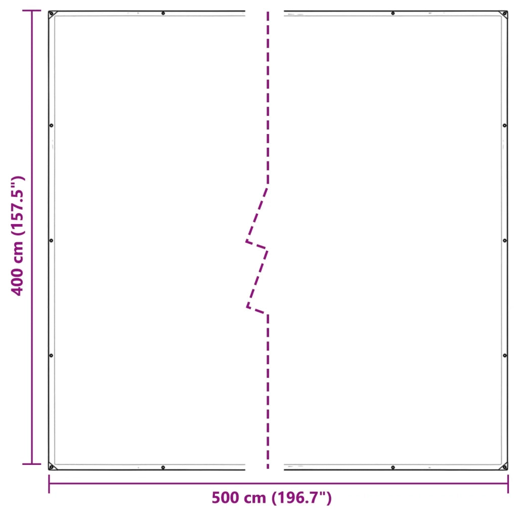 Copertura per Piante Trasparente 4 x 5 m PVC CFW7360320
