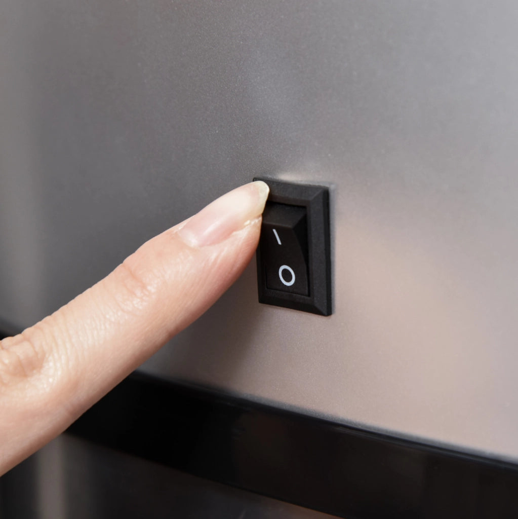 Pattumiera automatica ULEVR 48 L con sensore a infrarossi, acciaio inossidabile e ABS, argento