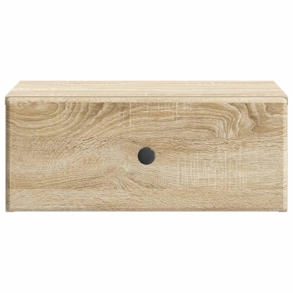 Mobiletto da notte a muro 2 pcs Rovere Sonoma 49 x 34,5 x 20 cm 899130
