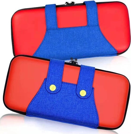 Oggetto di Protezione Portatile - Adatto per Nintendo Switch - Scatola - Protezione - Scatola Rigida - Compatta - Accessori per Nintendo Switch - Scatola Protettiva - Rosso - Blu