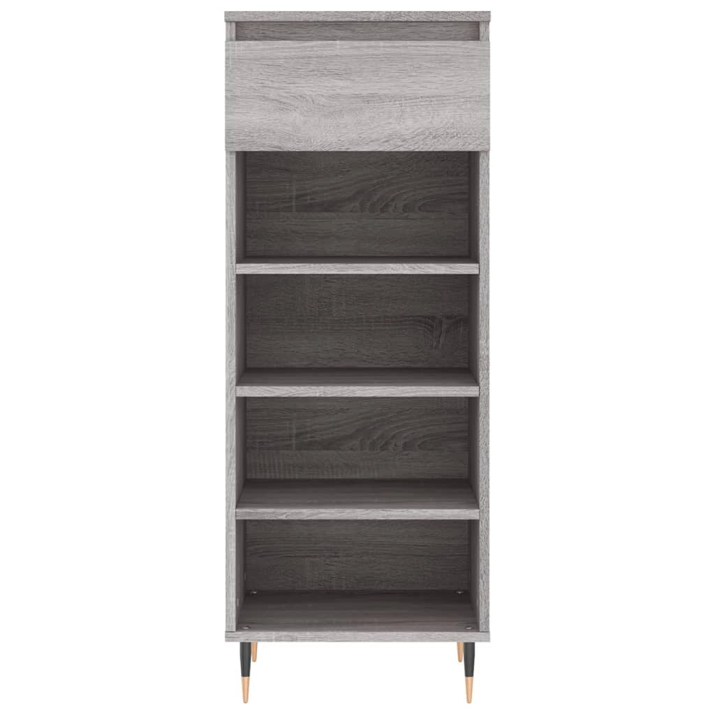 Scarpiera mobile contenitore per scarpe mobile per ingresso/corridoio/soggiorno design Sonoma 40 x 36 x 105 cm legno ingegnerizzato grigio 02_0022065