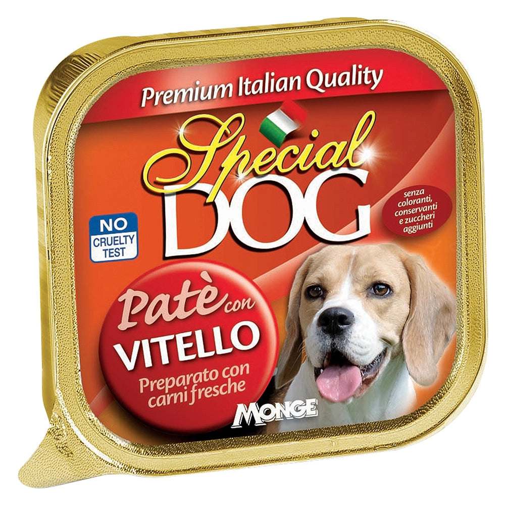 Alimento per Cani Vitello Monge Pate Special Dog 24 Pezzi 150 gr