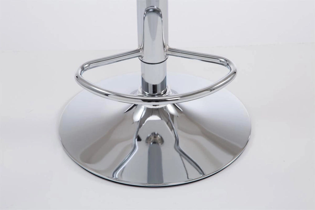 Set 2x Sgabelli LAS VEGAS V2 in similpelle bianco,cromo