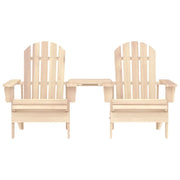 Sedie da Giardino Adirondack con Tavolino in Legno Abete 315892
