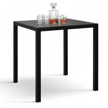 TAVOLO AUTOLIVELLANTE QUADRATO IN METALLO VERNICIATO 70X70X74 CM ANTRACITE OKX