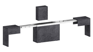 Panca Allungabile 66/290x25x45 cm Pratika Singola A Grigio Ardesia