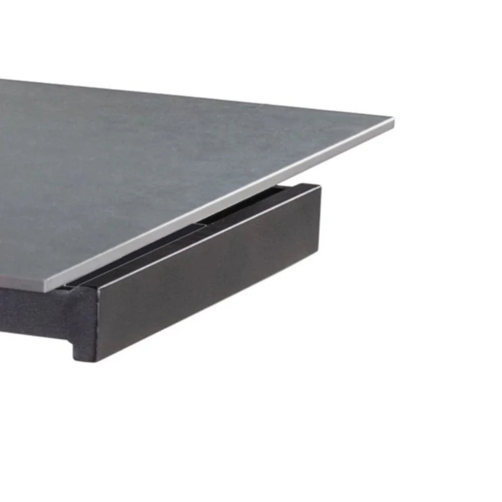 Tavolo da pranzo allungabile in ceramica grigio vintage Iulius 160-240x90 cm fino a 10 posti | Duzzle