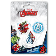 Trade Shop - Kit Gomme Per Cancellare 3pz Sagomate Tema Avengers Cancelleria Per Bambini Scuola 953636 -