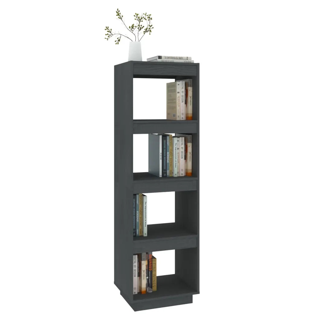 Libreria/Divisorio Grigio 40x35x135 cm in Massello di Pino 810851