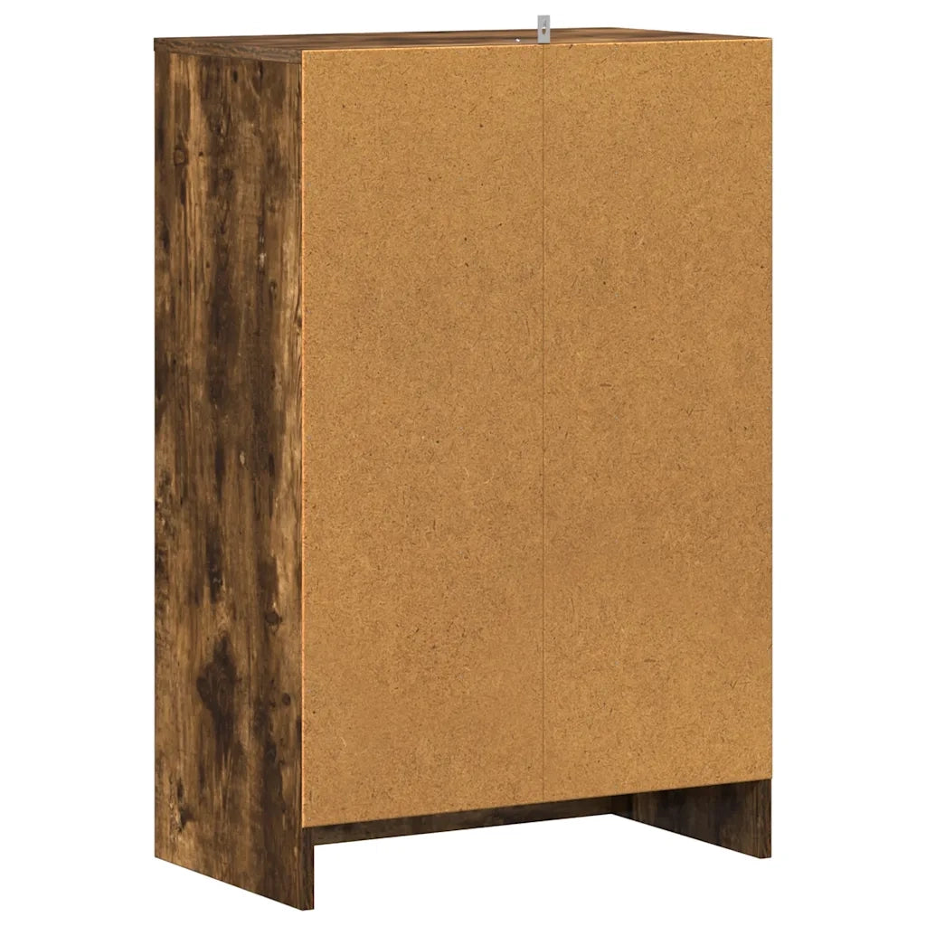 Scarpiera Rovere Fumo 60x35x92 cm in Legno Multistrato cod mxl 40614