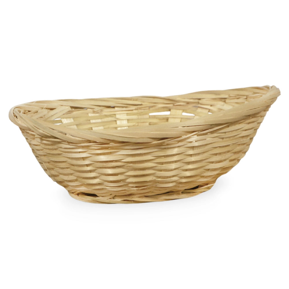 Ceste Cestini espositore intrecciati a nido x10 fibra naturale cm 24,5 x 19x h 8