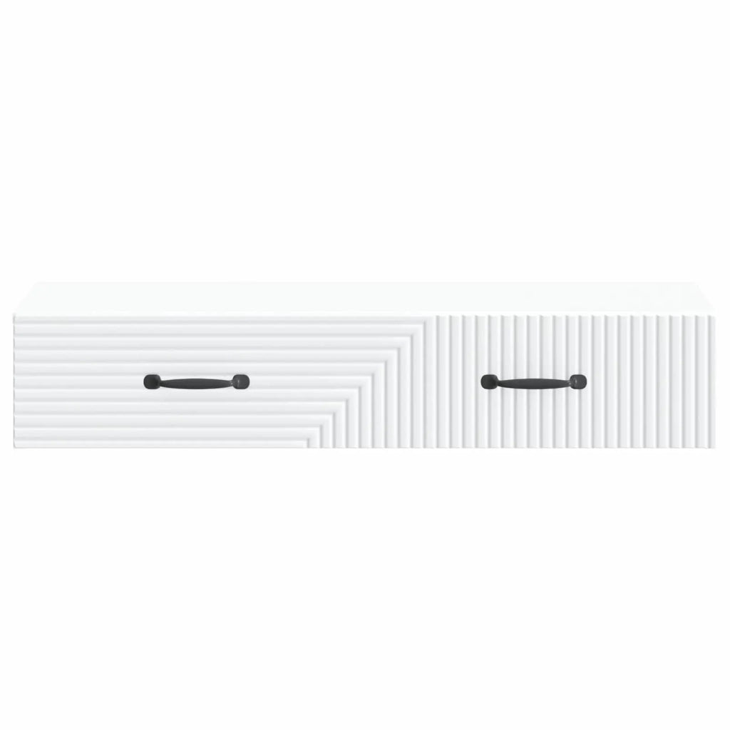 Tavolino da Parete Laterale Bianco 87,5 x 34,5 x 17 cm 898665