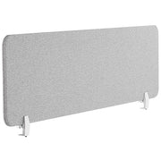 Pannello Divisorio Fonoassorbente in PET 120 x 40 cm Grigio Chiaro in Plastica PET per Scrivania