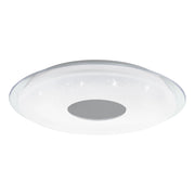 Plafoniera Moderna Lanciano-Z Acciaio Bianco 4 Luci Led Integrato 4,8W