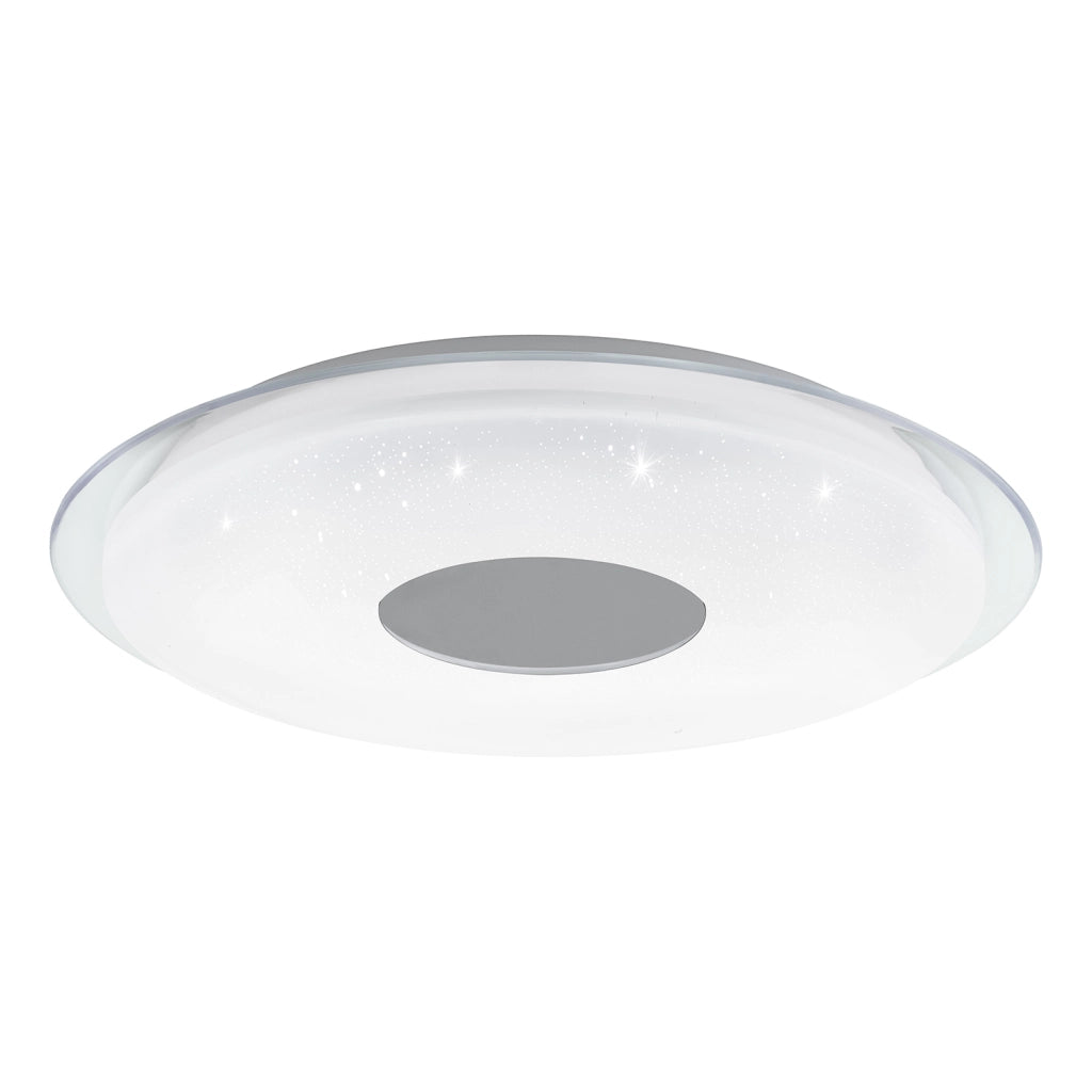 Plafoniera Moderna Lanciano-Z Acciaio Bianco 4 Luci Led Integrato 4,8W