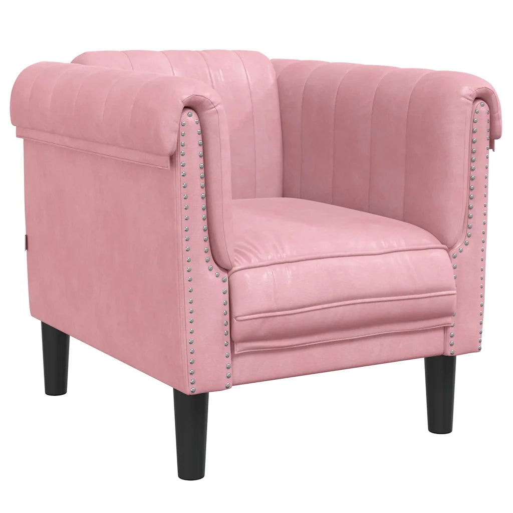 Divano Sedia-Poltrona Rosa in Velluto 551895