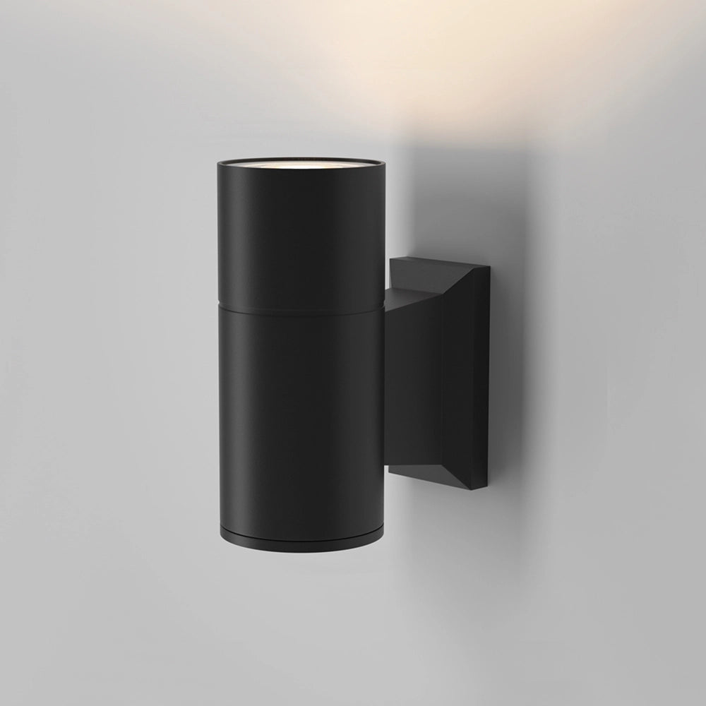 Lampada Da Parete Moderna Da Esterno Alluminio Nero 1 Luce Gu10 50W Ip54