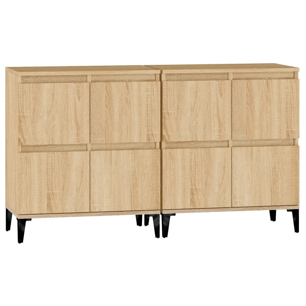 Credenze 2pz Rovere Sonoma 60x35x70 cm in Legno Multistrato 3185762
