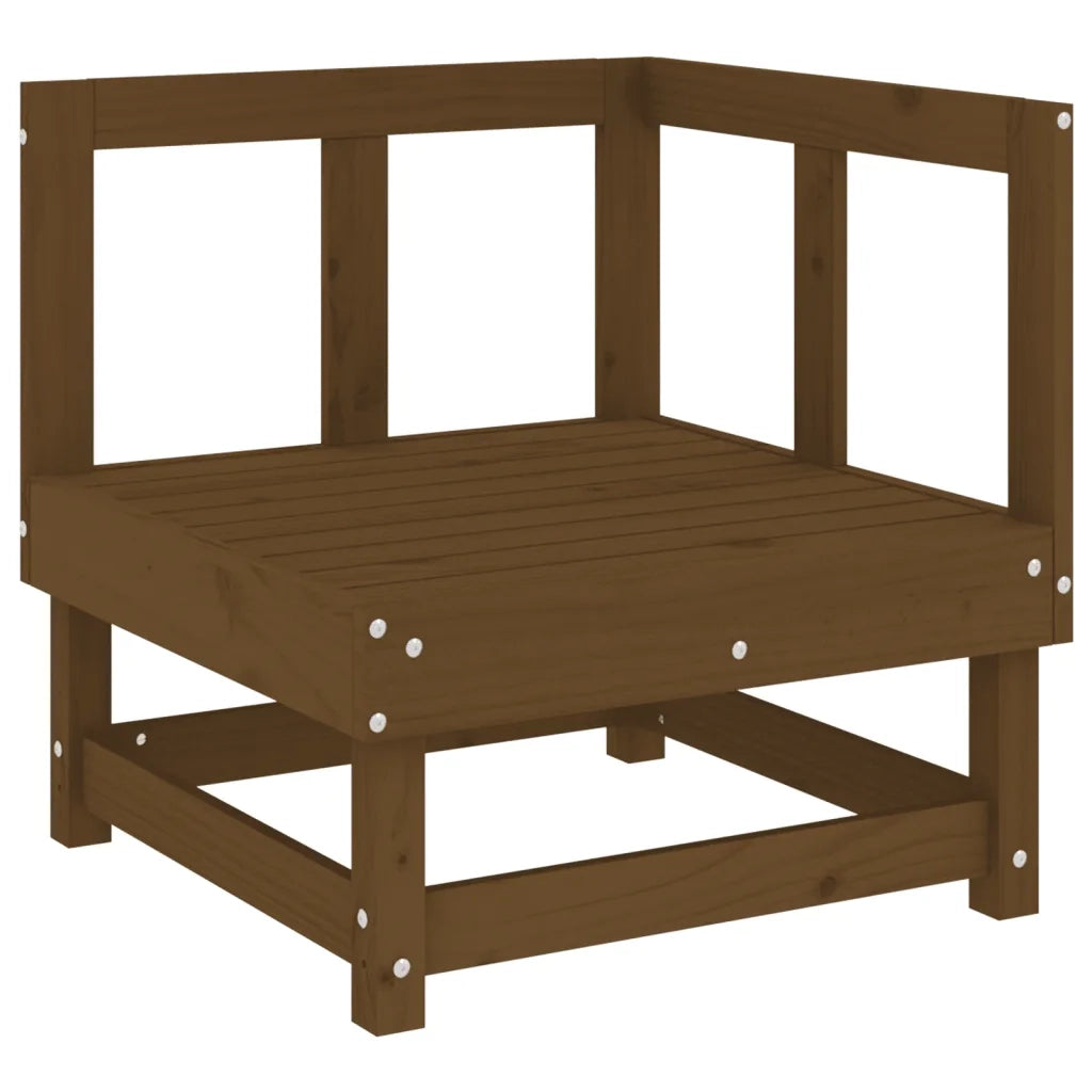 Divani Angolari da Giardino 2pz Ambra in Legno Massello di Pino 825397