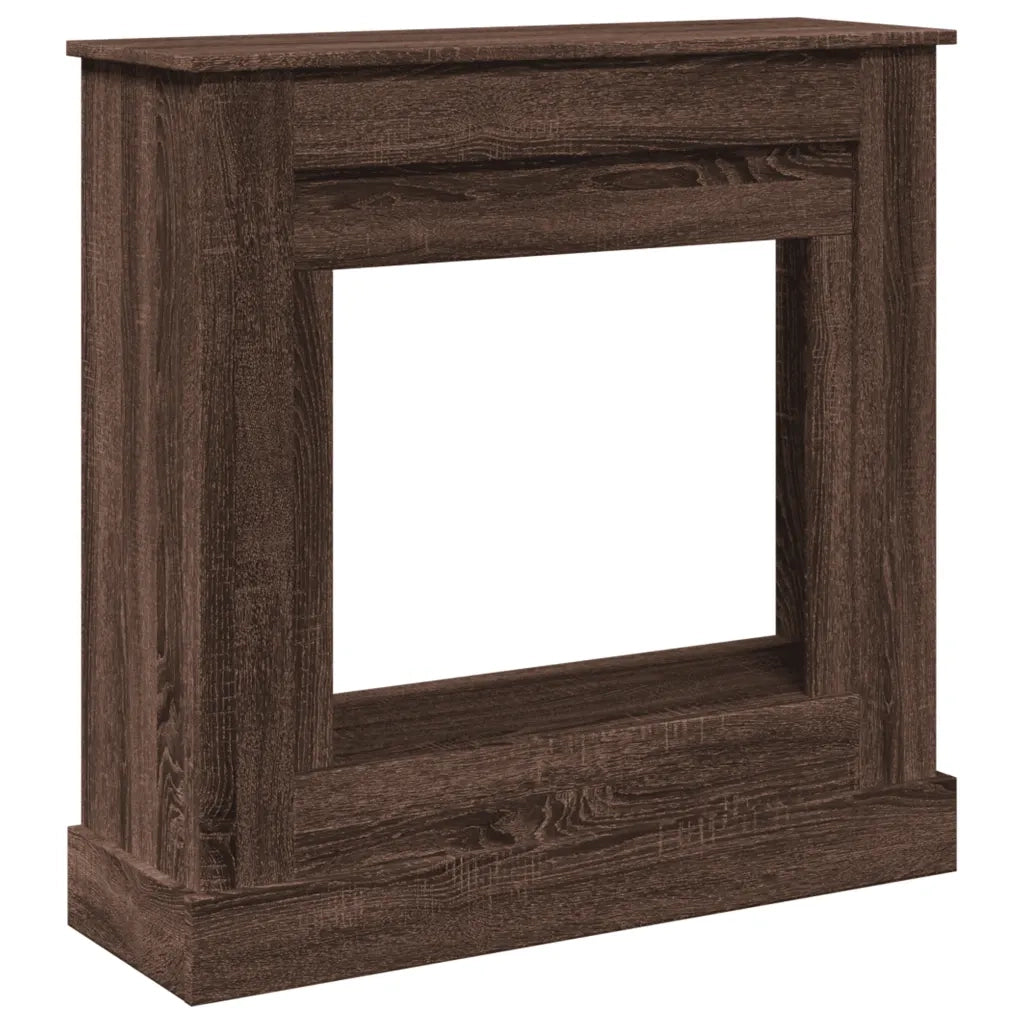 Cornice per Camino Rovere Marrone 90x30x90 cm in Truciolato 854595