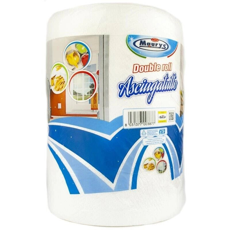 MAURY'S CARTA ASCIUGATUTTO CUCINA 2 ROTOLI DOUBLE ROLL 1100GR