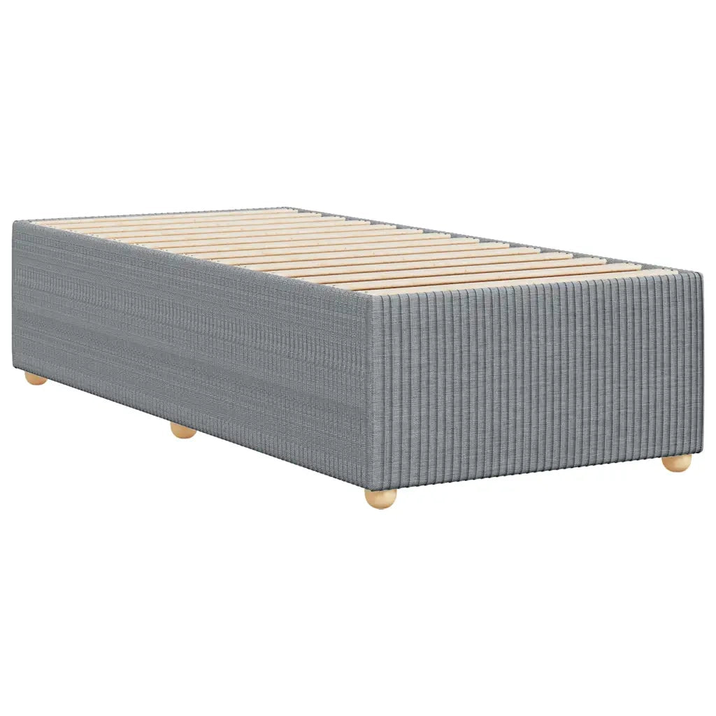 Giroletto senza Materasso Grigio Chiaro 90x200 cm Tessuto