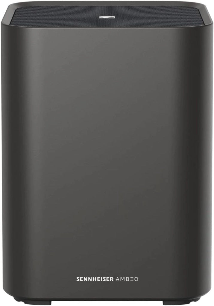 Sennheiser AMBEO Sub per TV e musica - Audio surround 3D immersivo - Bassi profondi fino a 27 Hz - Subwoofer da 8" con amplificatore di classe D da 350 W - Per prodotti Soundbar AMBEO