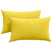 Cuscini da Divano 2 pz | Cuscini per sedie Giallo Chiaro 50 x 30 cm Tessuto