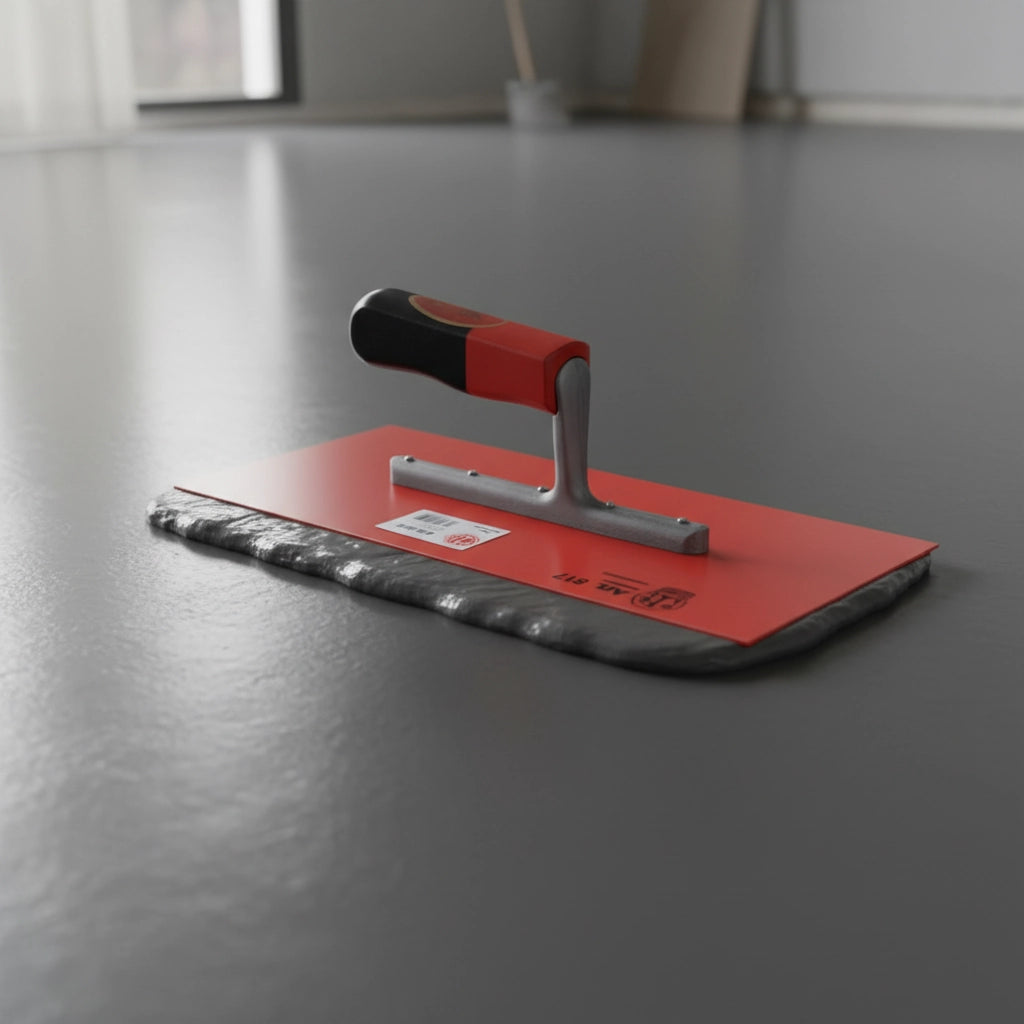 Frattone liscio in plastica 28x13 cm rosso per rasato