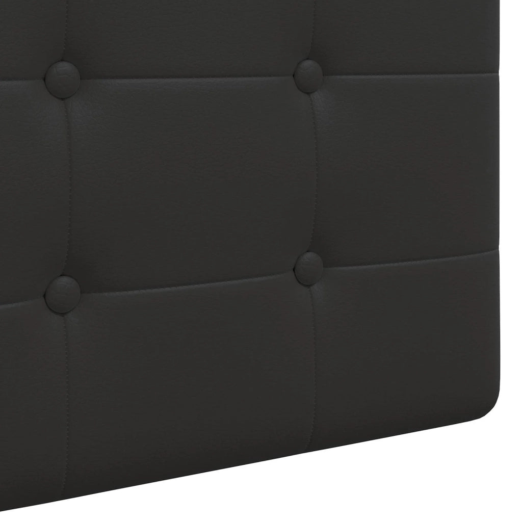 Testiera | Testata sospesa Con luce LED Nero Similpelle