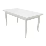 Tavolo rettangolare allungabile legno bianco 160 x 85 (1006) - Mobili 2G