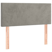 Testiera | Testata Grigio Chiaro 100x5x78/88 cm in Velluto