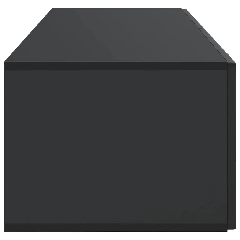 Mobile Porta TV da Muro Montaggio a parete Nero 98 x 41 x 30 cm 899036