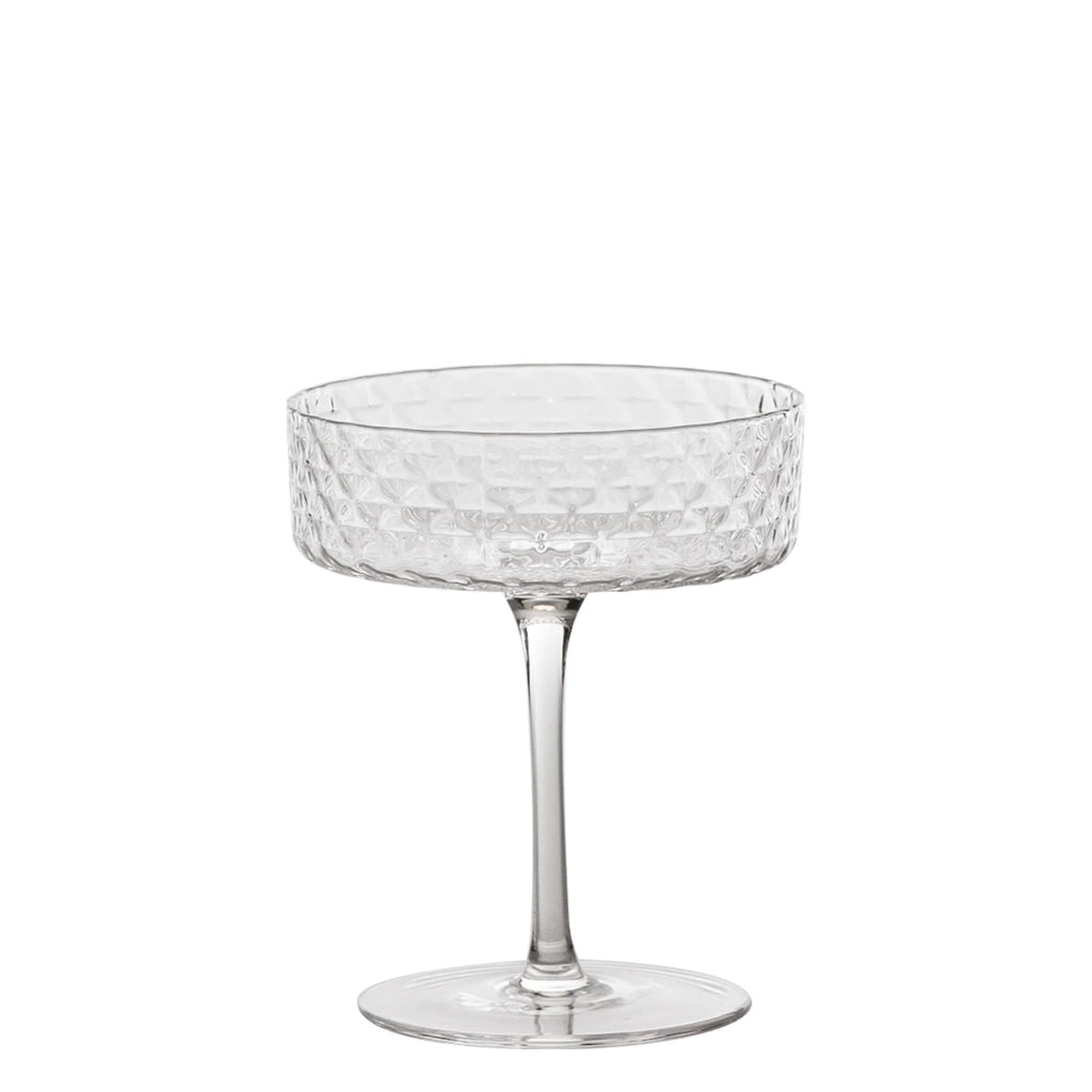 Coppa - Set 4pz Calice 25 cl Bicchiere da Cocktail e Vini Aromatici, Vetro, Design Elegante - Zafferano Made in Italy