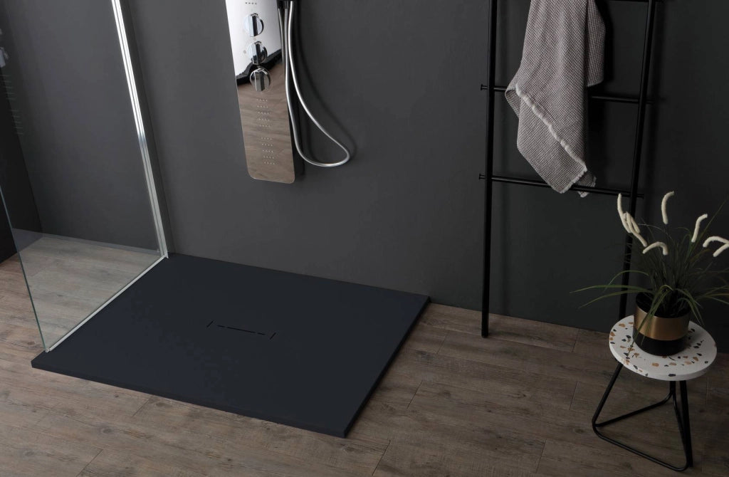 Piatto doccia Ardesia Plus 2,6cm Antracite matt 90x70cm