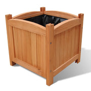 2 pz Fioriere | Cassetta per fiori | Letti Rialzati da Giardino in Legno Set 30 x 30 x 30 cm