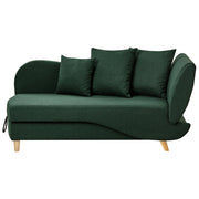 Chaise longue a destra in tessuto verde con contenitore per riporre gli oggetti Soggiorno moderno