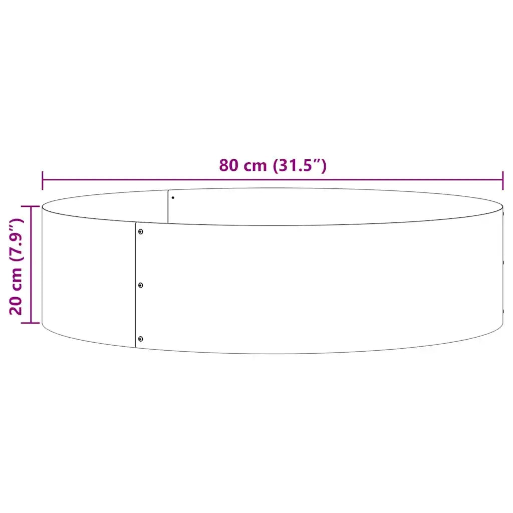 Anello per vaso Bianco 80 x 80 x 20 cm CFW7802911