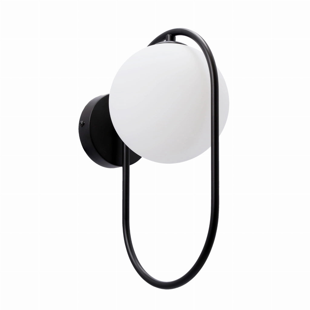 Applique da parete Candellux Cordel nero/bianco G9 28W