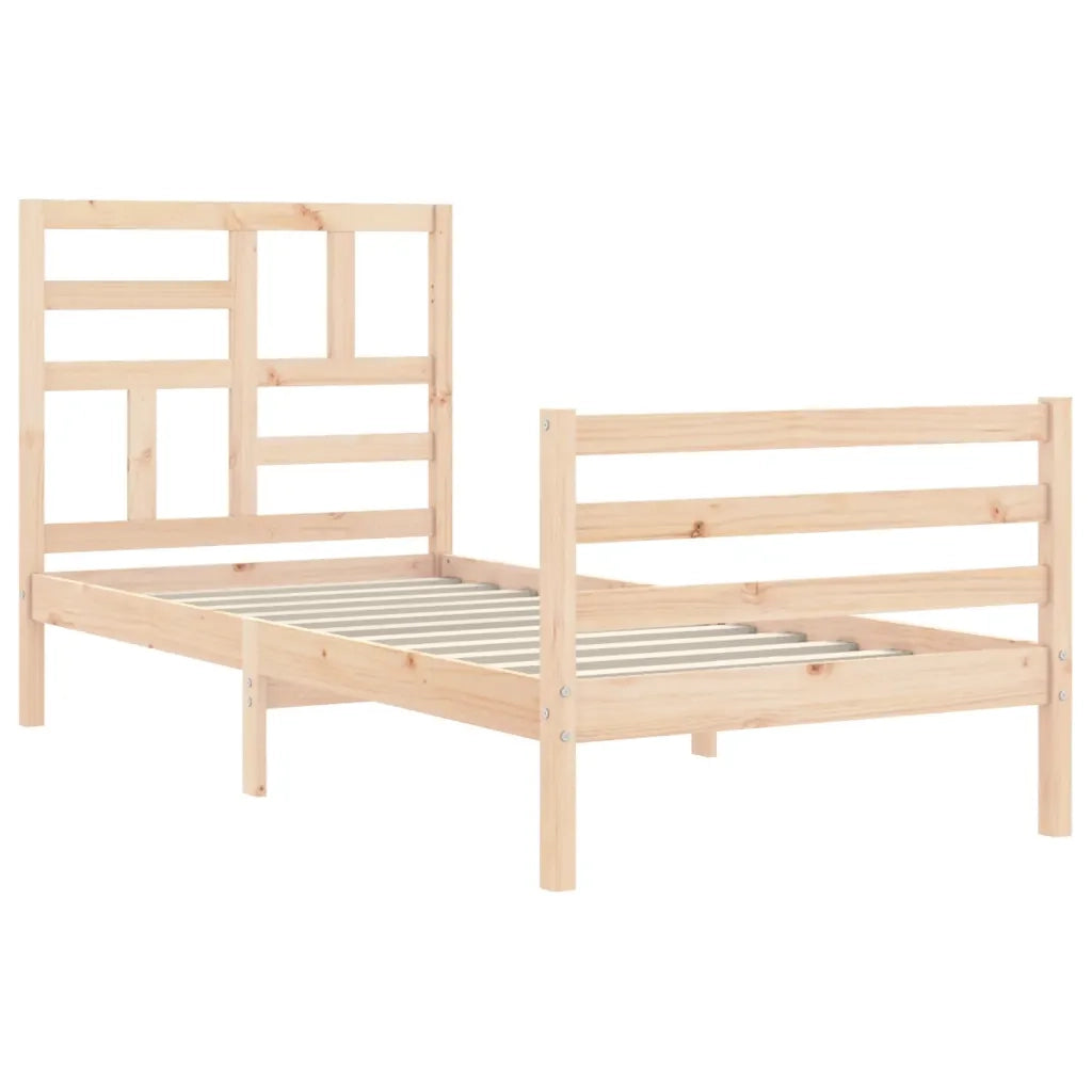 Giroletto con Testiera 100x200 cm in Legno Massello