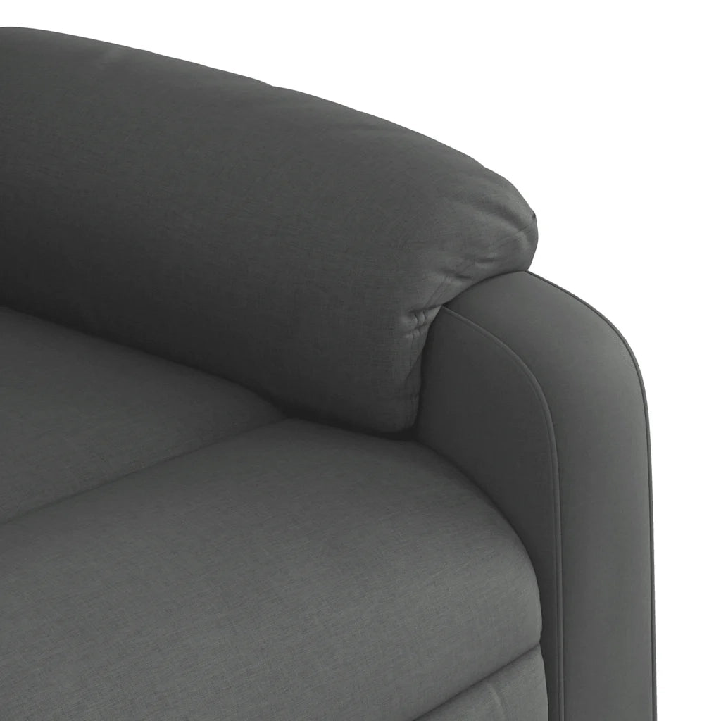 Divano Sedia-Poltrona reclinabile in Tessuto Grigio Scuro 998955