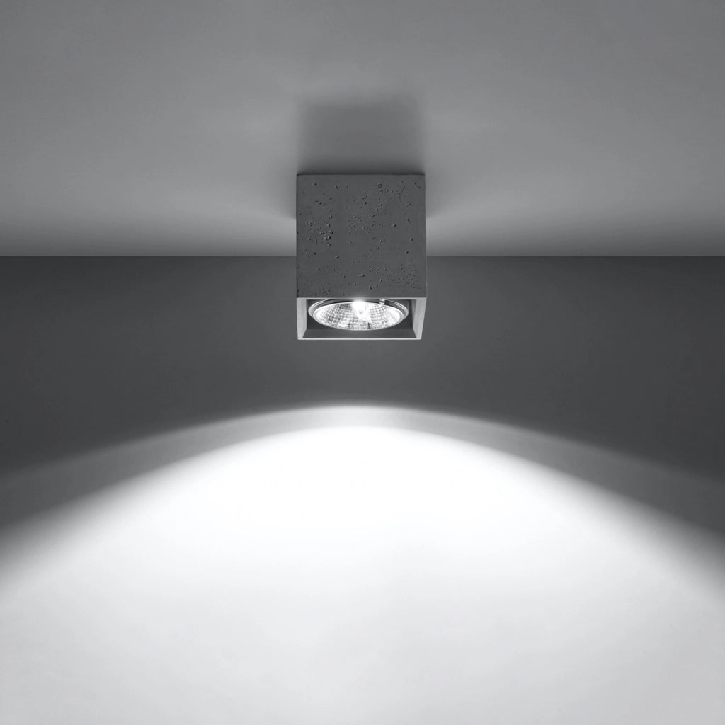 Spot da soffitto Pure Lume Domino 140 cemento GU10