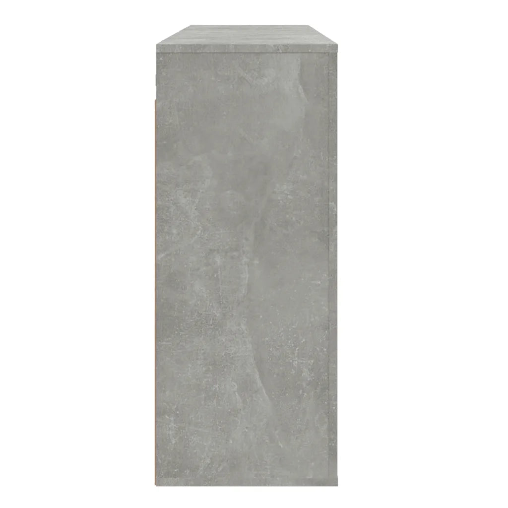 Armadietto a Muro | Mobile a Parete Grigio Cemento 80x33x80 cm in Legno Multistrato