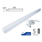 Plafoniera Tubo Led T5 30cm 4W Neutro 4000K Lineare Raccordabile Allungabile Chip Smd Samsung SKU-21690