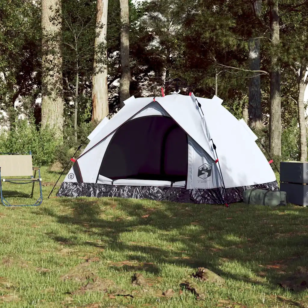 Tenda 3 Persone Bianca in Tessuto Oscurante a Rilascio Rapido 4004196