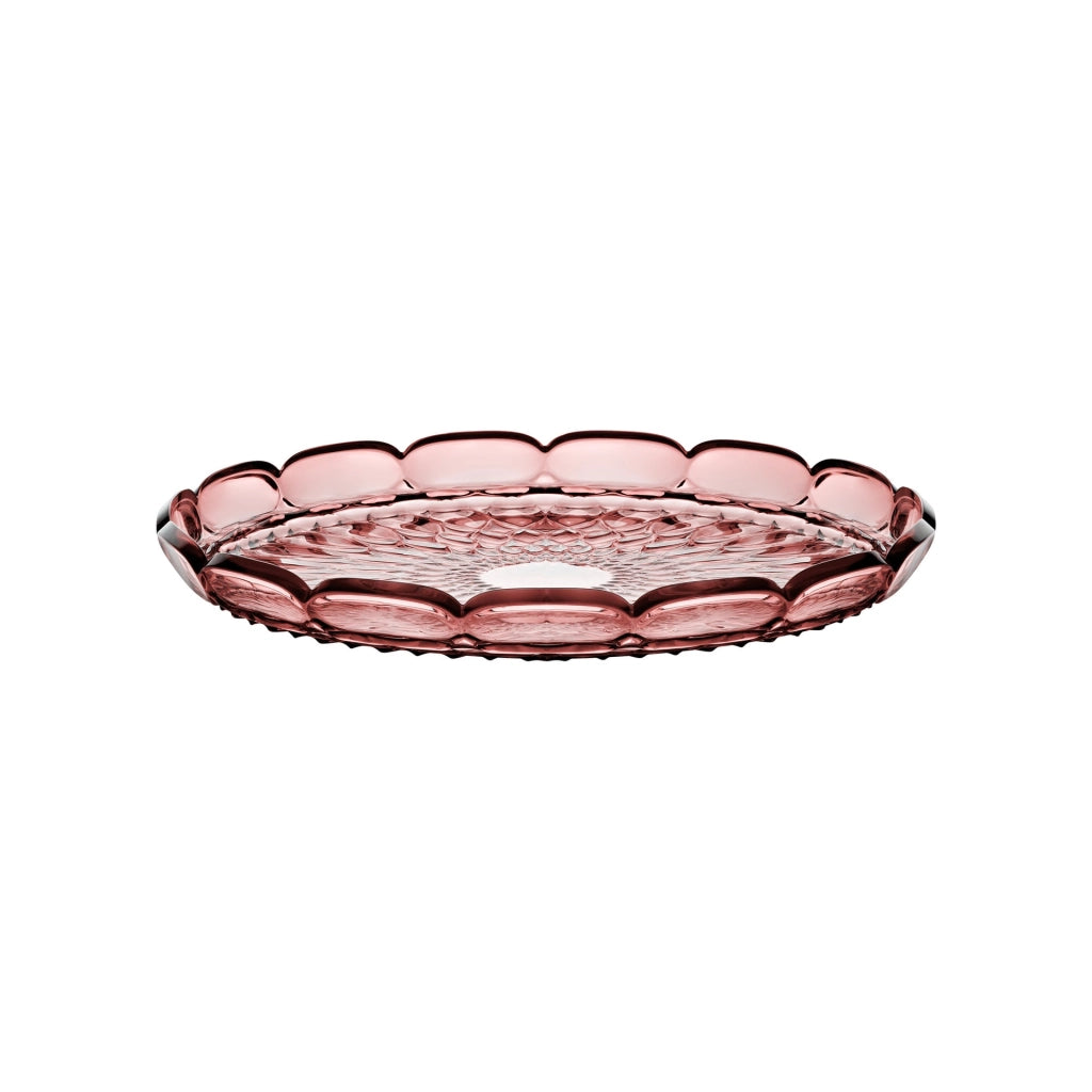 Vassoio tondo grande Ø36x4,4 cm malva