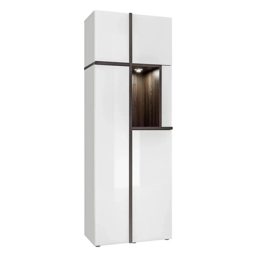 Vetrina collezione CRISS + LED. Mobile decorativo, moderno e di design per il tuo soggiorno.